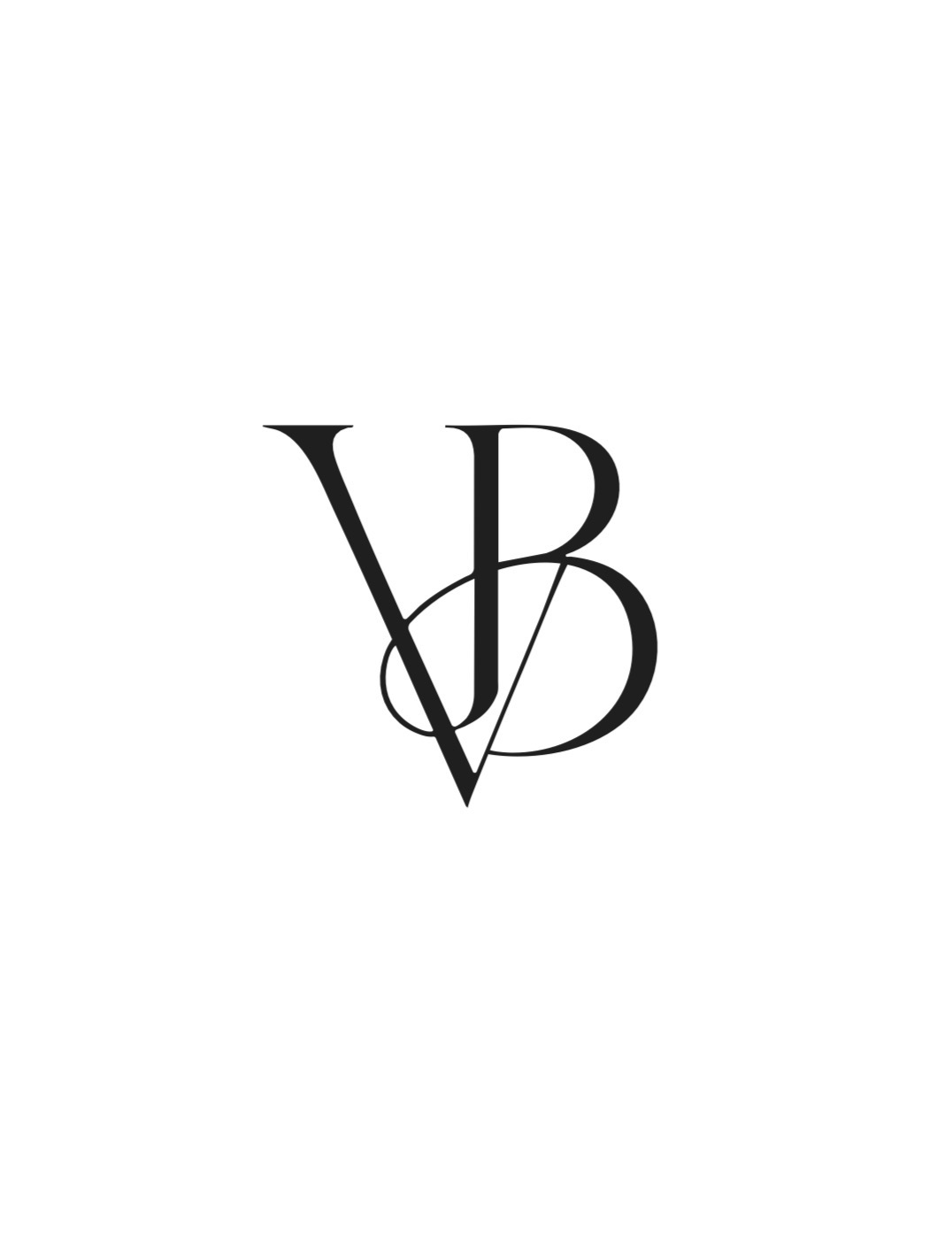 Monograma de identidad VB